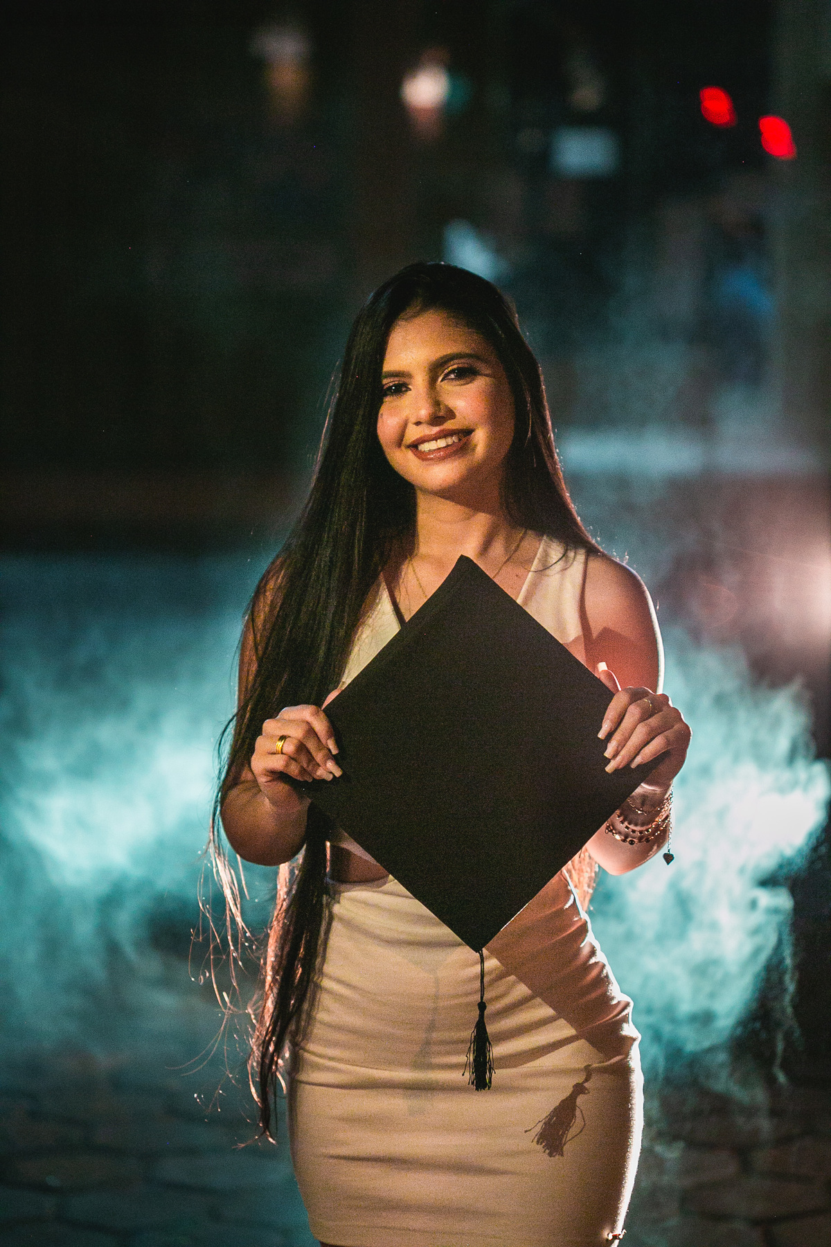 ensaio de formatura Araçuaí administração
fumaça azul