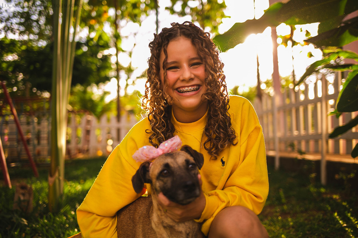ensaio adolescente debutante com pets aracuai minas gerais