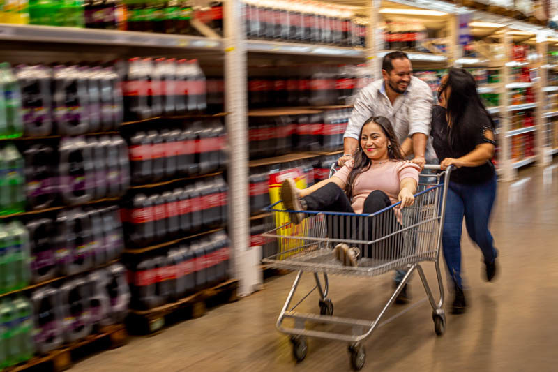 ensaio de 15 anos no supermercado Jaú - SP