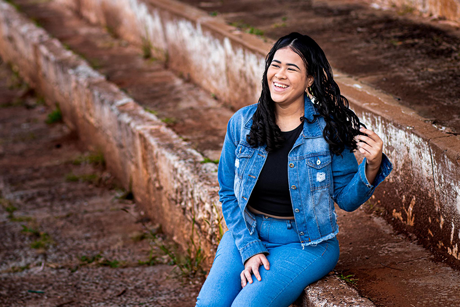 ensaio de 15 anos no Parque do Rio Jaú