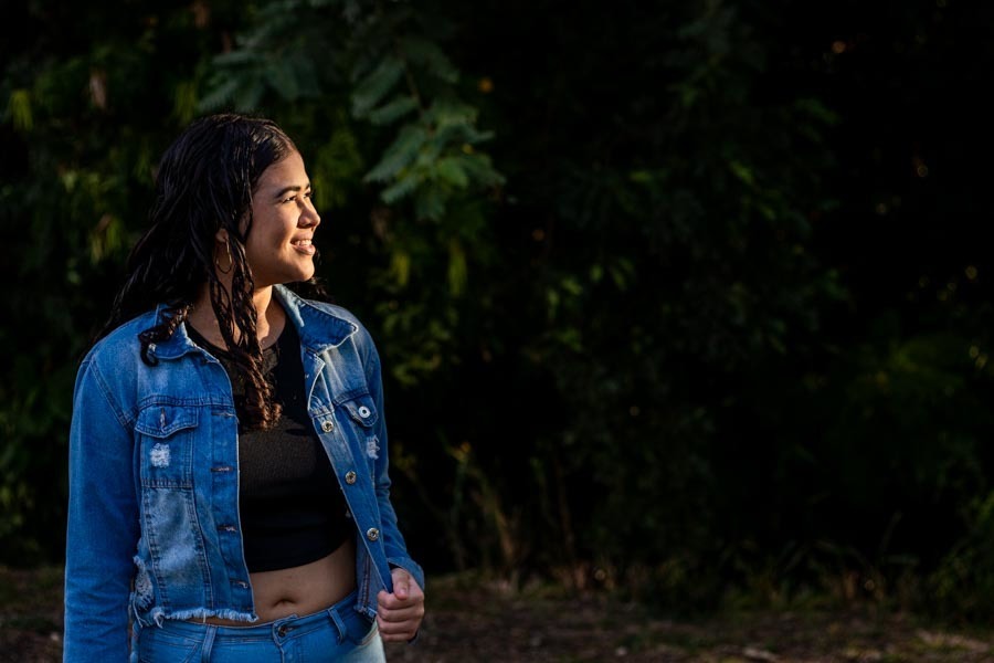 ensaio de 15 anos no Parque do Rio Jaú