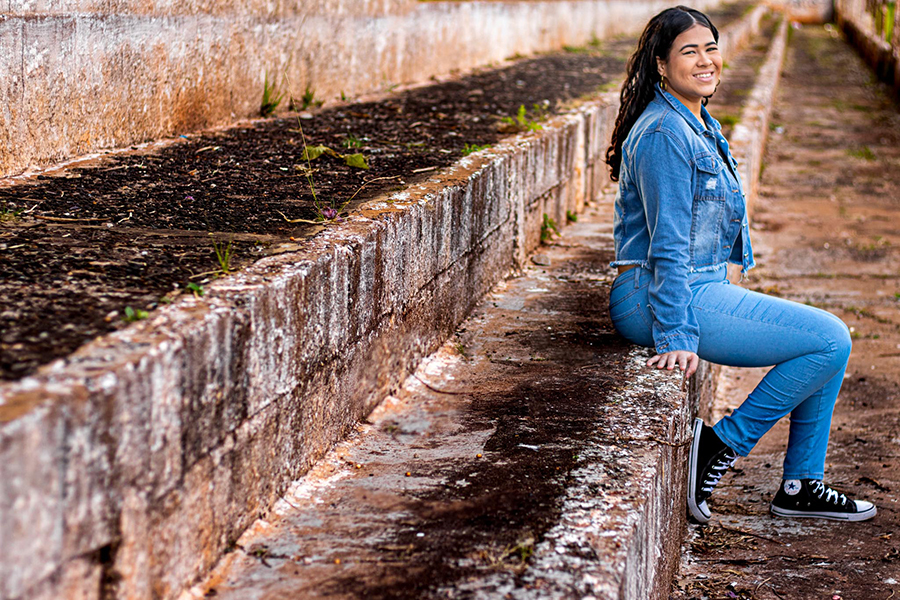 ensaio de 15 anos no Parque do Rio Jaú