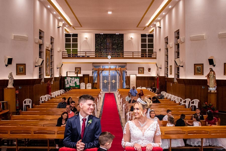 casamento Evelyn e Guilherme jau sp igreja são benetido 