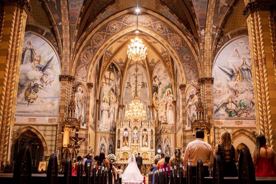 casamento Luíza e Diego Matriz Jau sp Valber Trevisan Fotografia