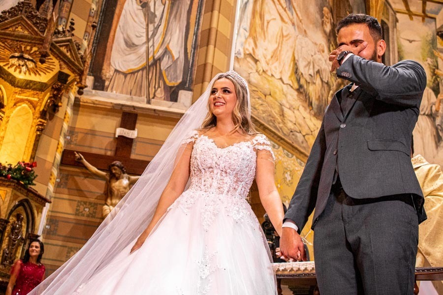 casamento Luíza e Diego Matriz Jau sp Valber Trevisan Fotografia