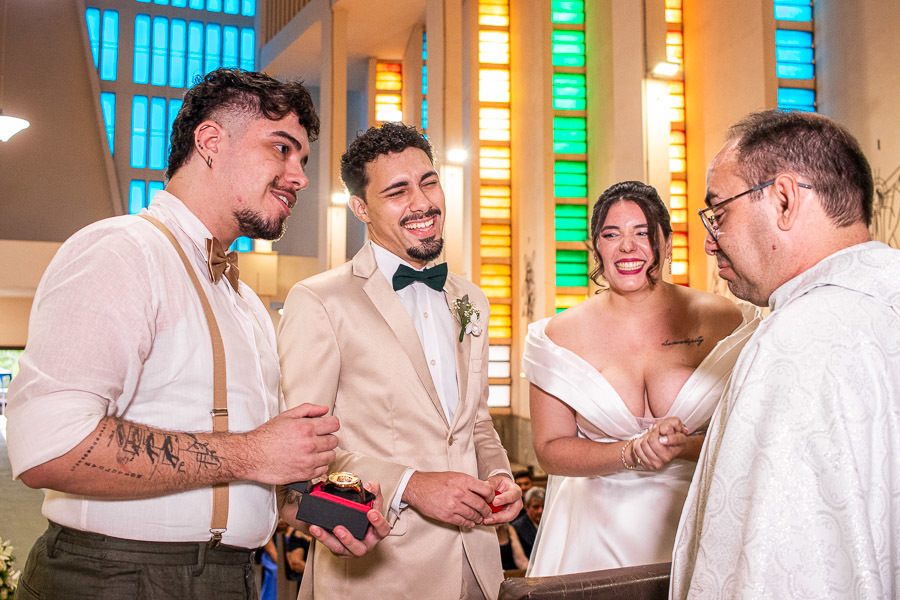 Casamento Heloisa e Vinicius Valber Trevisan Paroquia Santo Expedito Bariri SP
