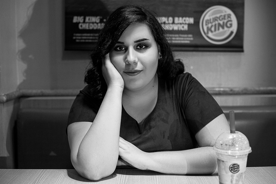 Debutante quando a foto sai com a serenidade no olhar