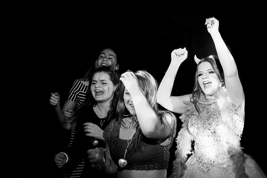 15 anos preto e branca balada