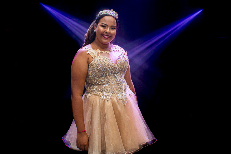 foto da  debutante na pista