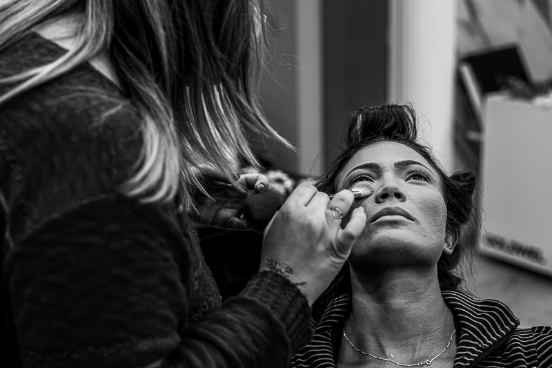 Foto do making off da noiva