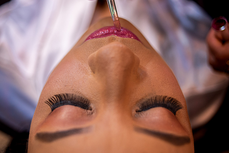 Foto do making of da  noiva