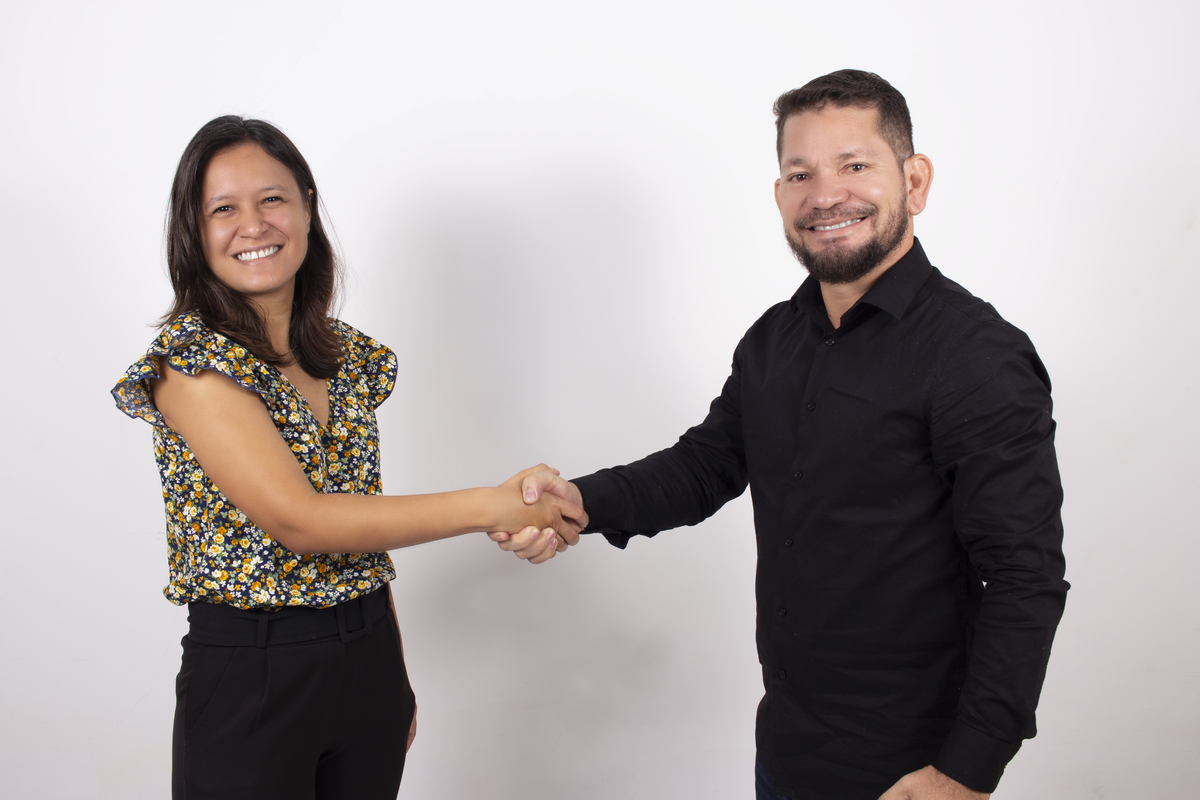 Ensaio em estúdio - Waldiney e Rayanne