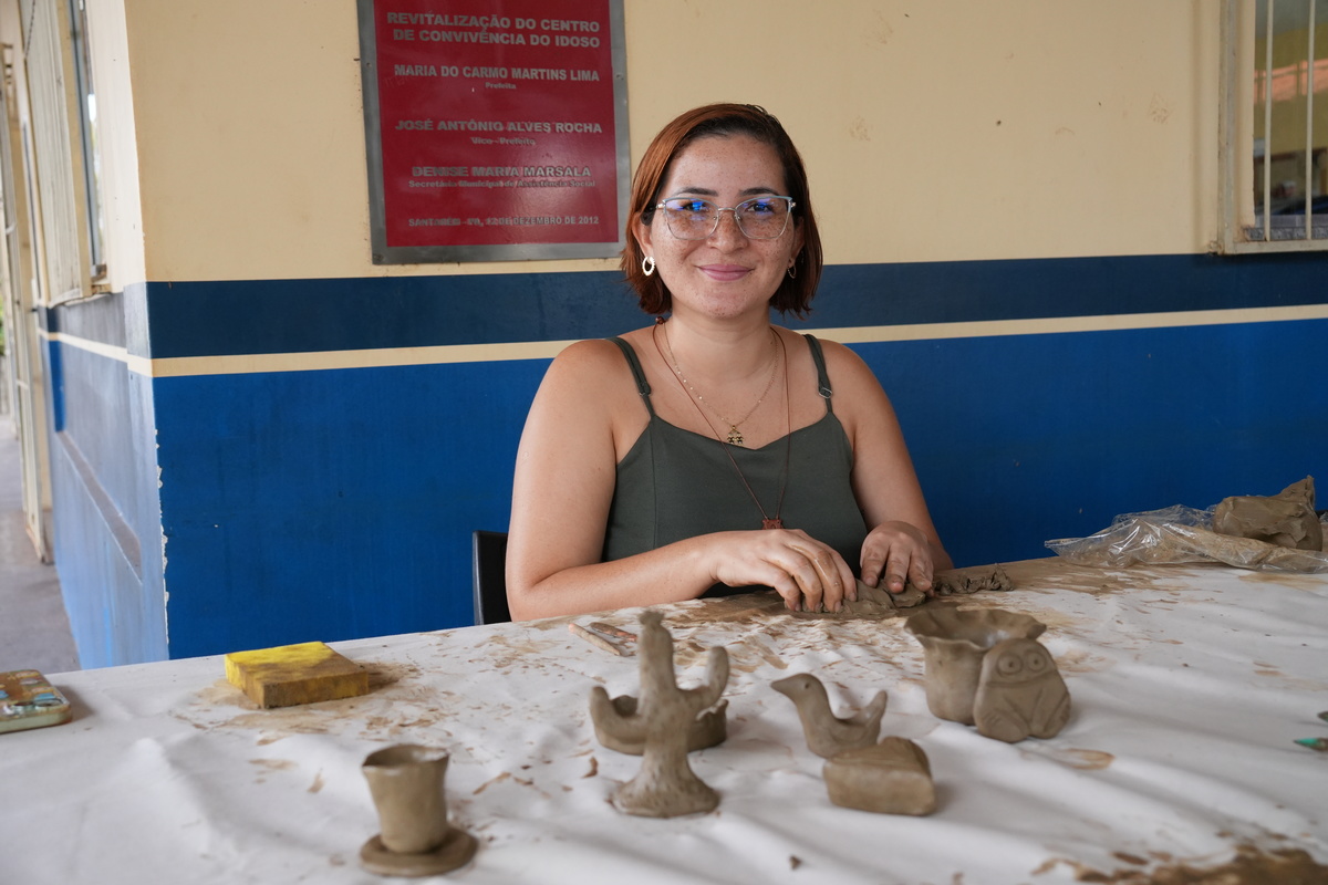 Oficina de Cerâmica do Projeto Cerâmica para Todos.