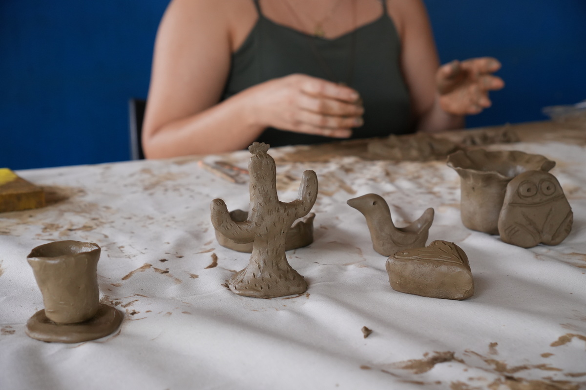 Oficina de Cerâmica do Projeto Cerâmica para Todos.