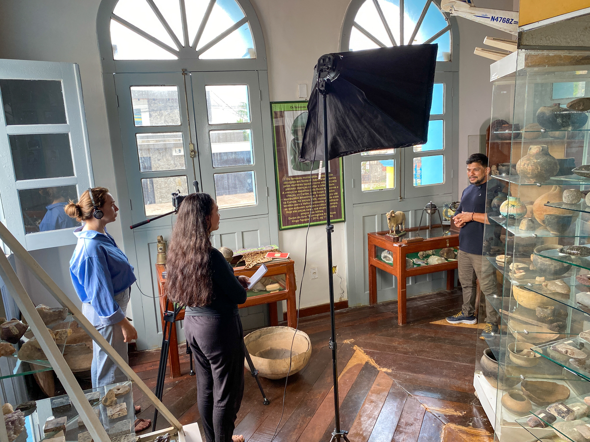 Bastidores da captação com a Sony FX30 no Museu Aracy Paraguassú em Itaituba pelo Estúdio Composição