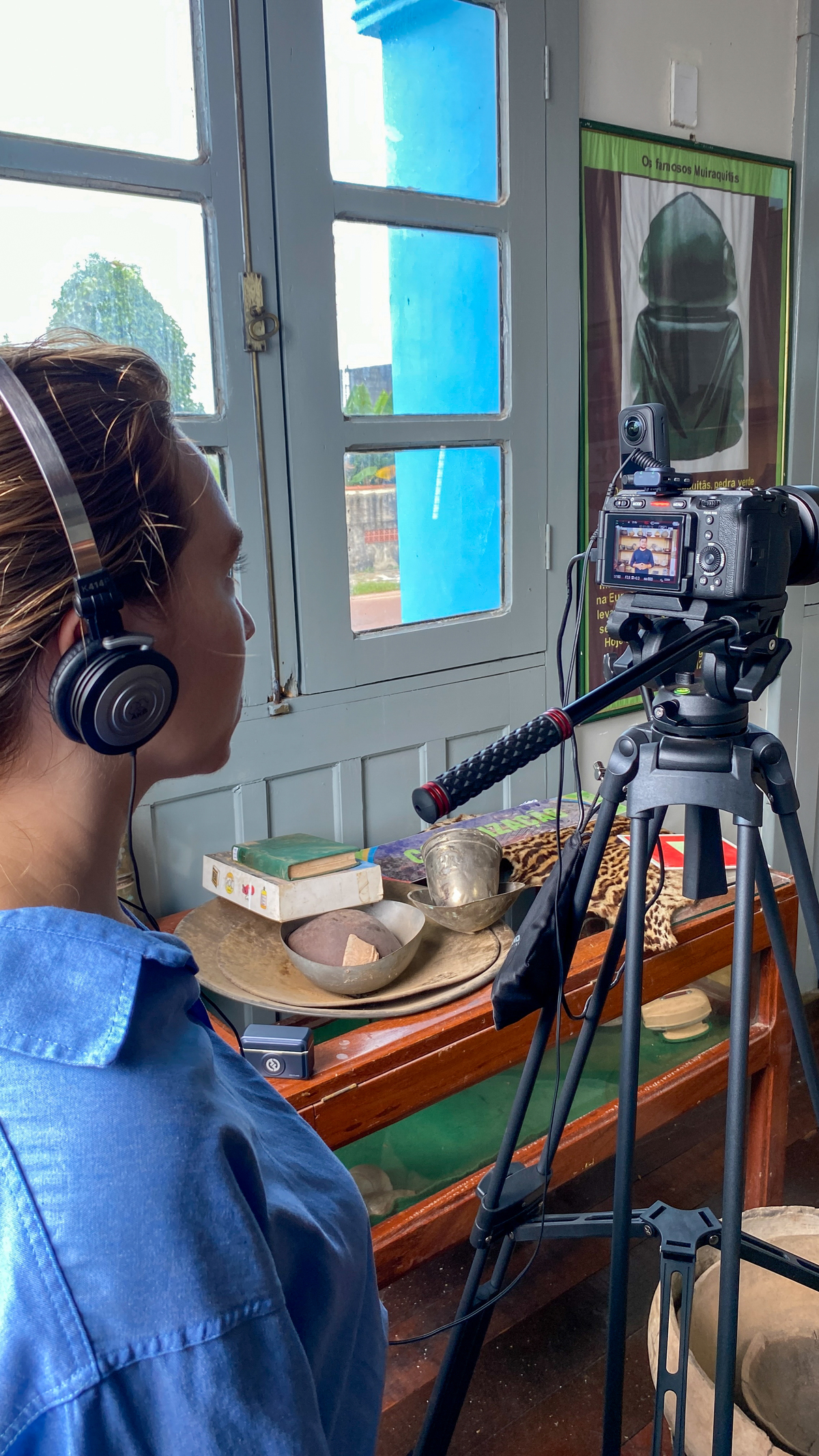 Bastidores da captação com a Sony FX30 no Museu Aracy Paraguassú em Itaituba pelo Estúdio Composição