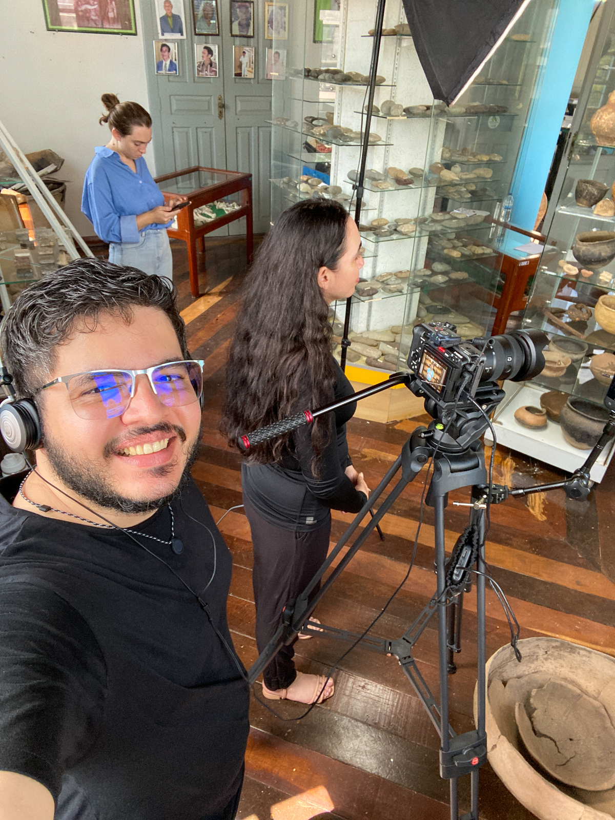Bastidores da captação com a Sony FX30 no Museu Aracy Paraguassú em Itaituba pelo Estúdio Composição
