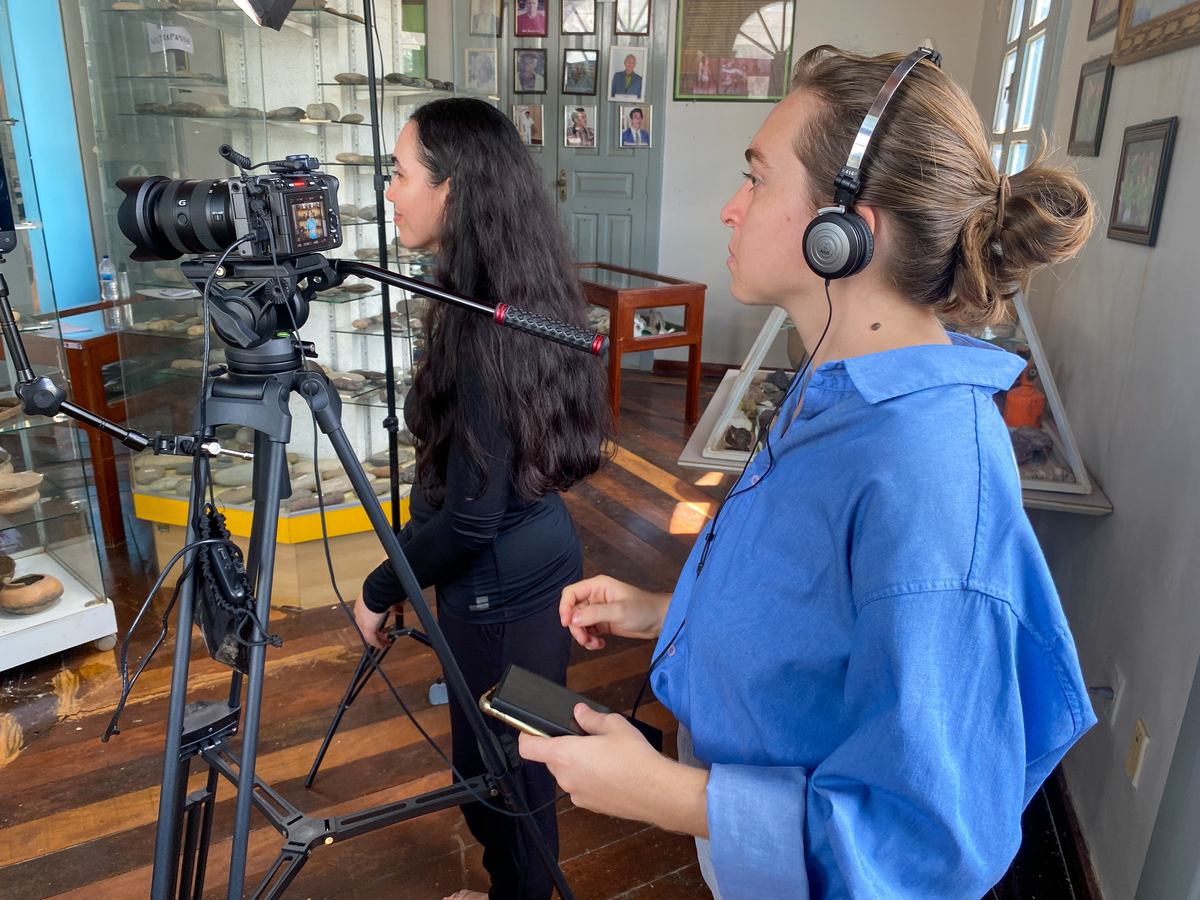 Bastidores da captação com a Sony FX30 no Museu Aracy Paraguassú em Itaituba pelo Estúdio Composição