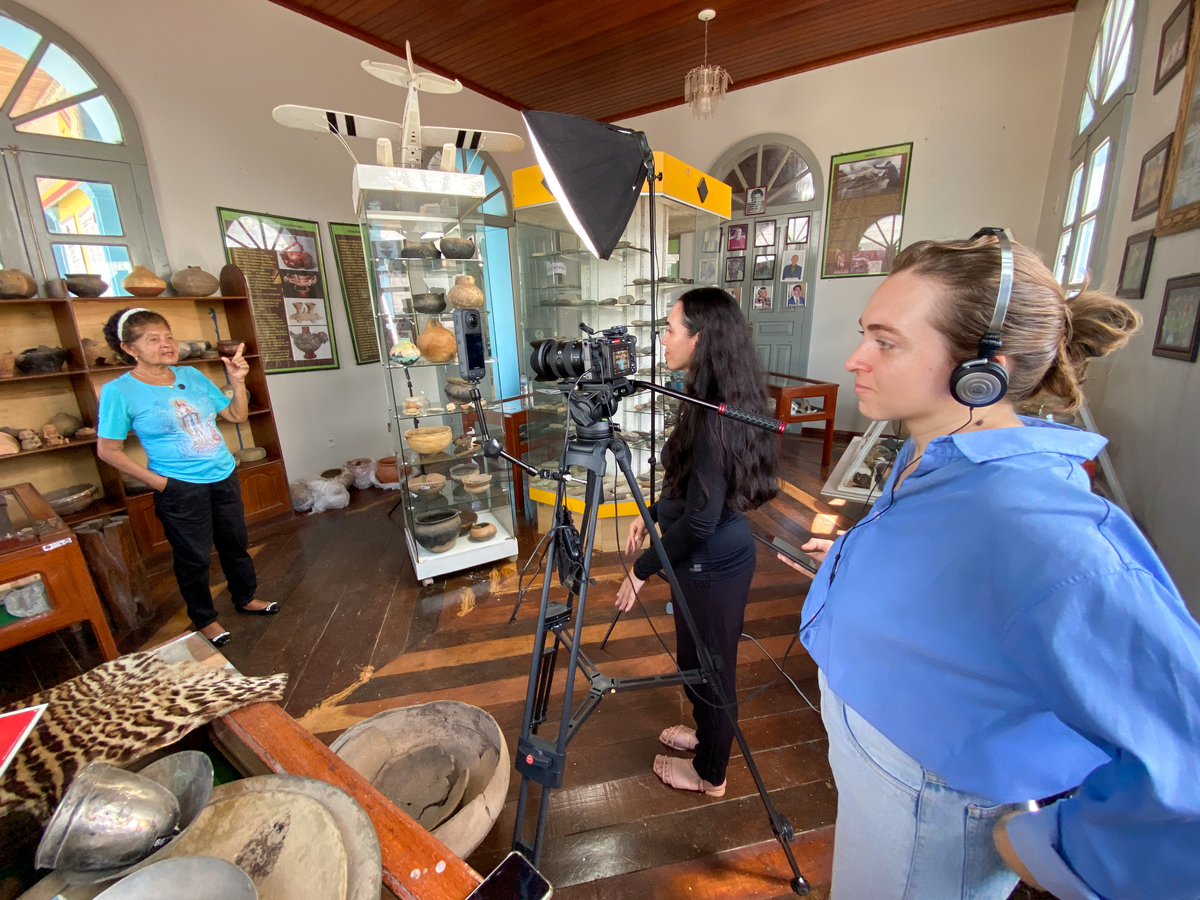Bastidores da captação com a Sony FX30 no Museu Aracy Paraguassú em Itaituba pelo Estúdio Composição