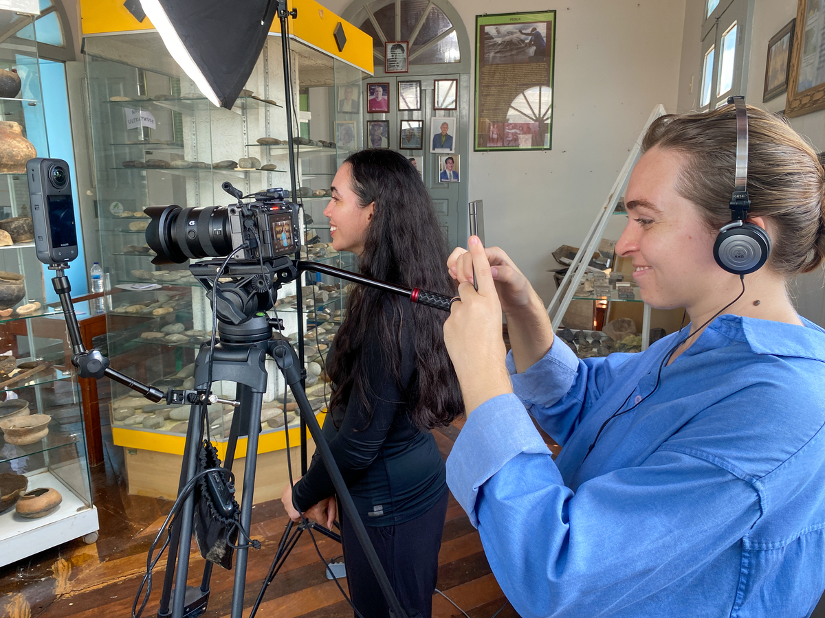 Bastidores da captação com a Sony FX30 no Museu Aracy Paraguassú em Itaituba pelo Estúdio Composição