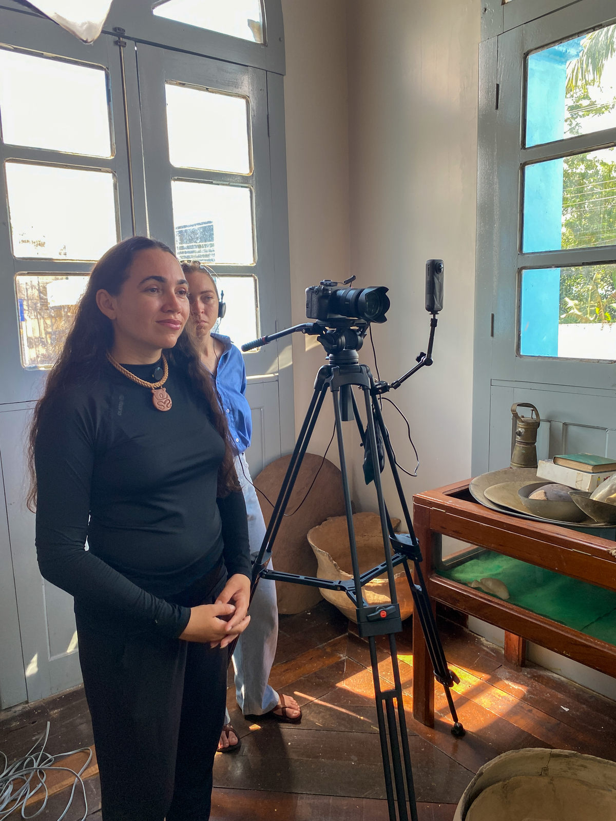 Bastidores da captação com a Sony FX30 no Museu Aracy Paraguassú em Itaituba pelo Estúdio Composição