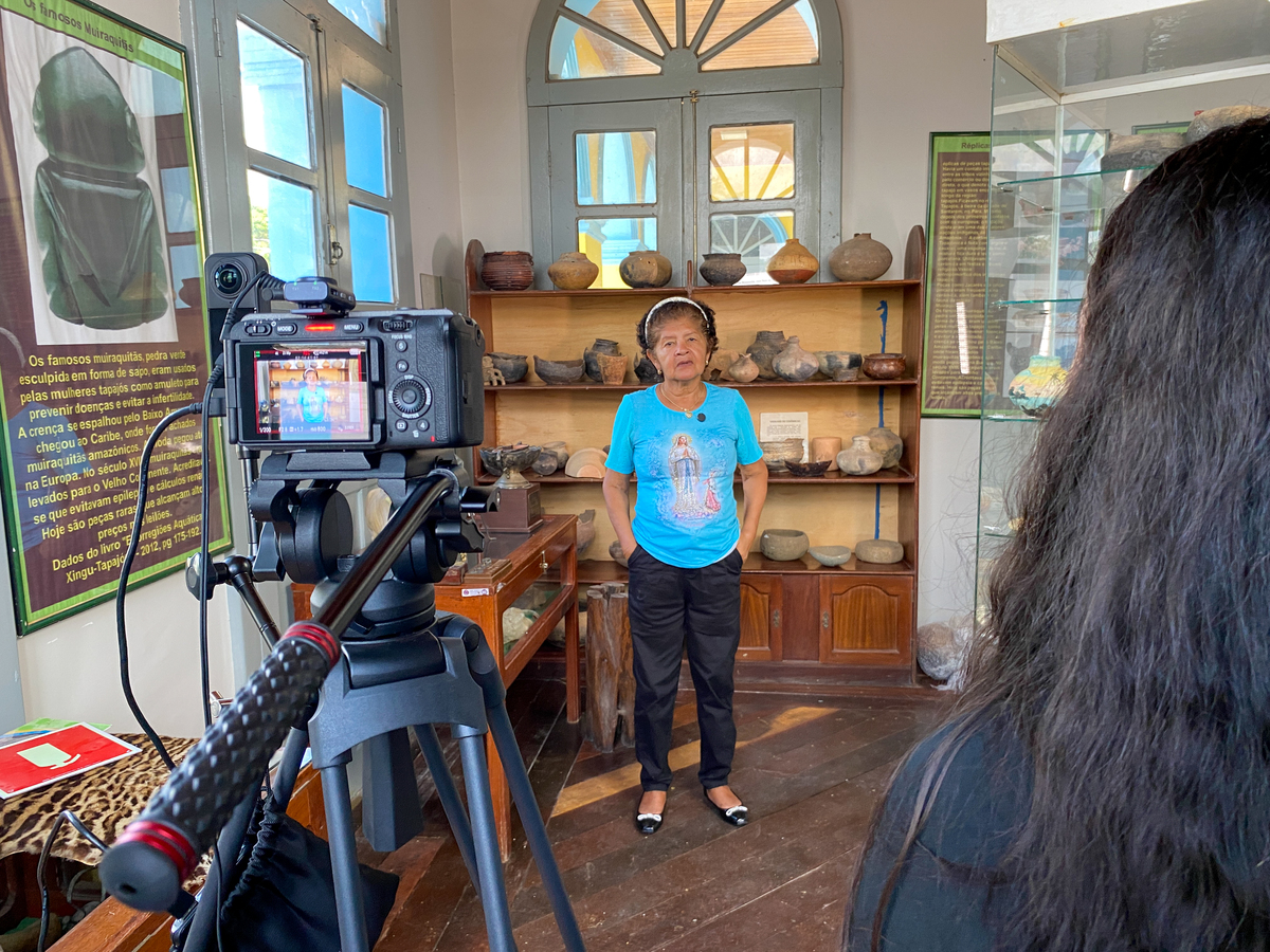 Bastidores da captação com a Sony FX30 no Museu Aracy Paraguassú em Itaituba pelo Estúdio Composição
