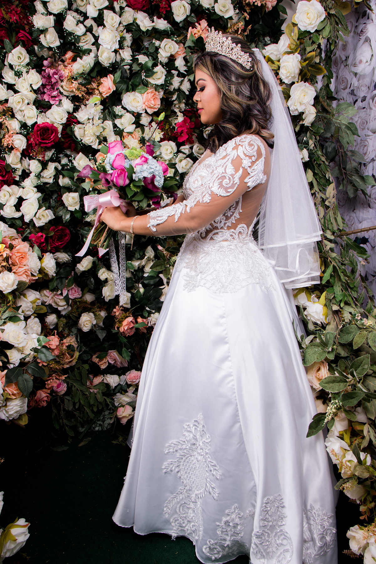 Ensaio em estúdio com a noiva Vângela Queiroz 