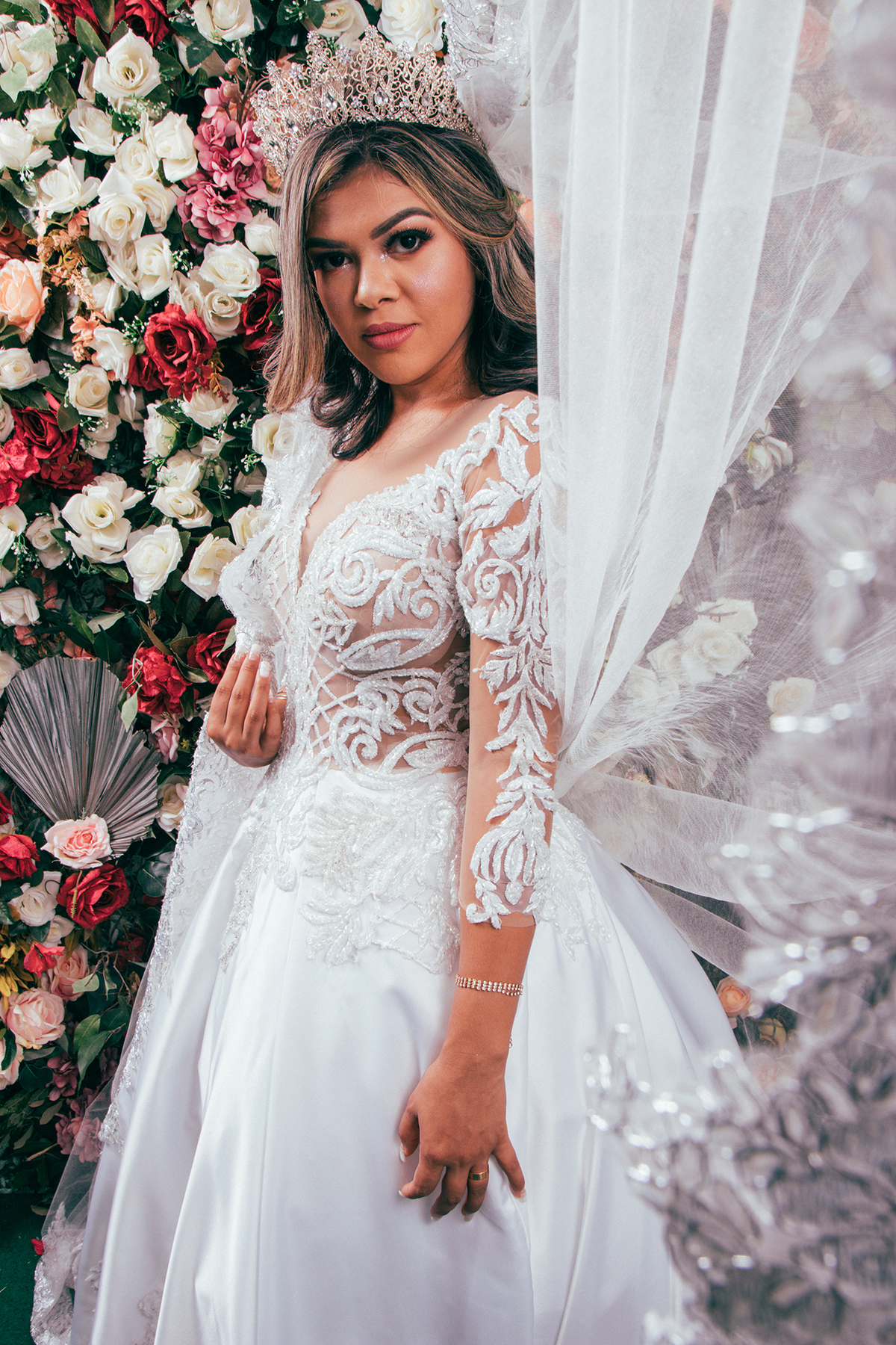 Ensaio em estúdio com a noiva Vângela Queiroz 