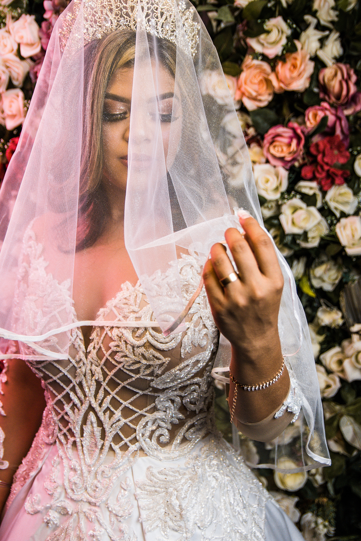 Ensaio em estúdio com a noiva Vângela Queiroz 