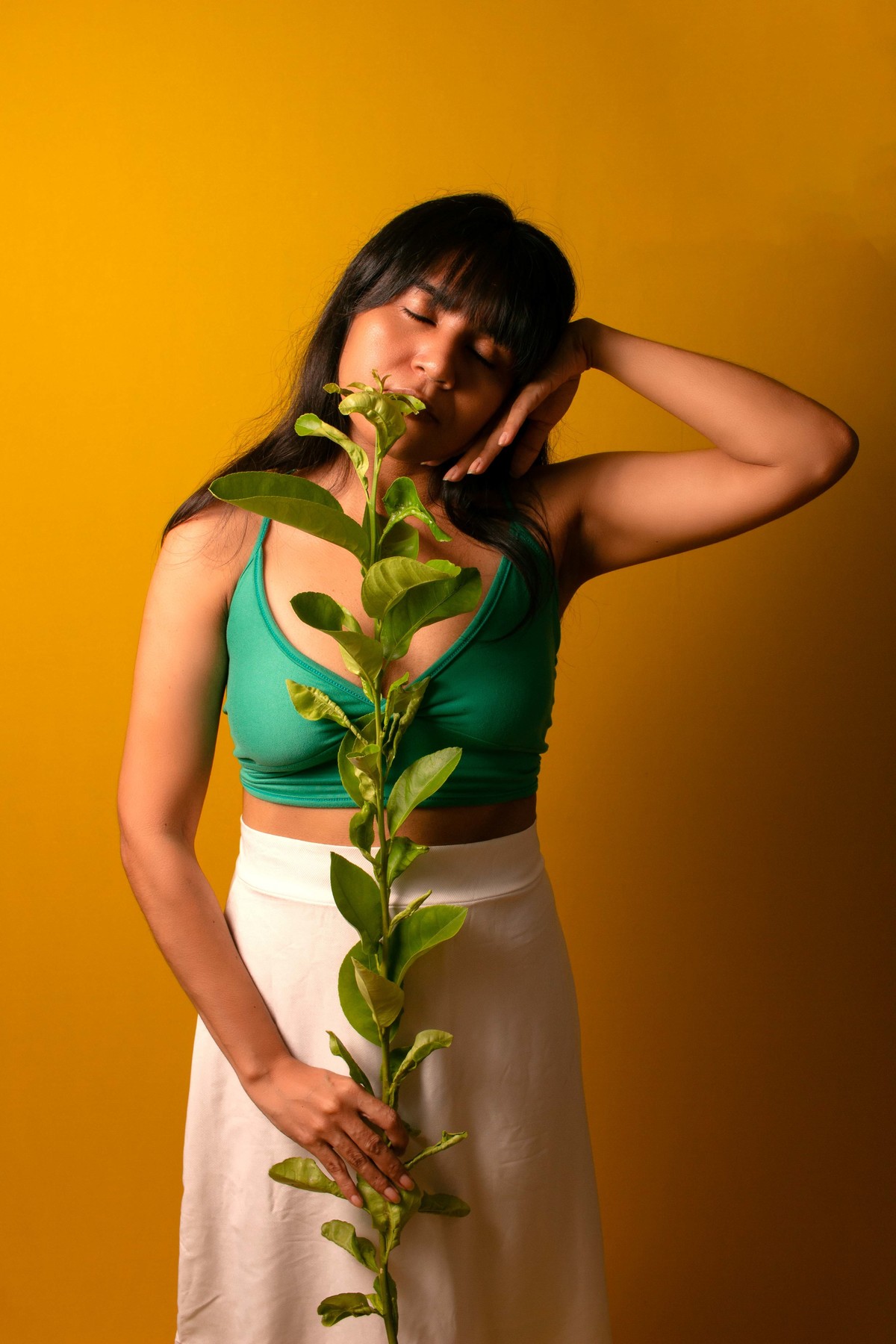 Ensaio feminino em estúdio com Ana Guimarães - Estúdio Composição 