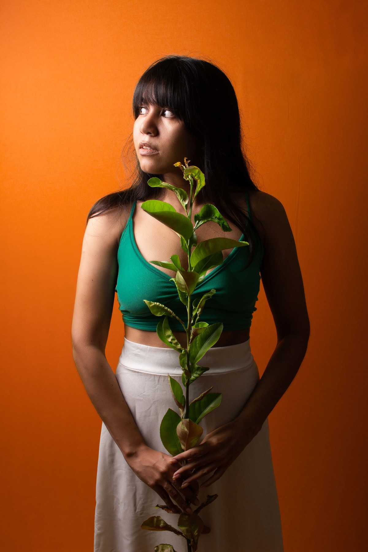 Ensaio feminino em estúdio com Ana Guimarães - Estúdio Composição 