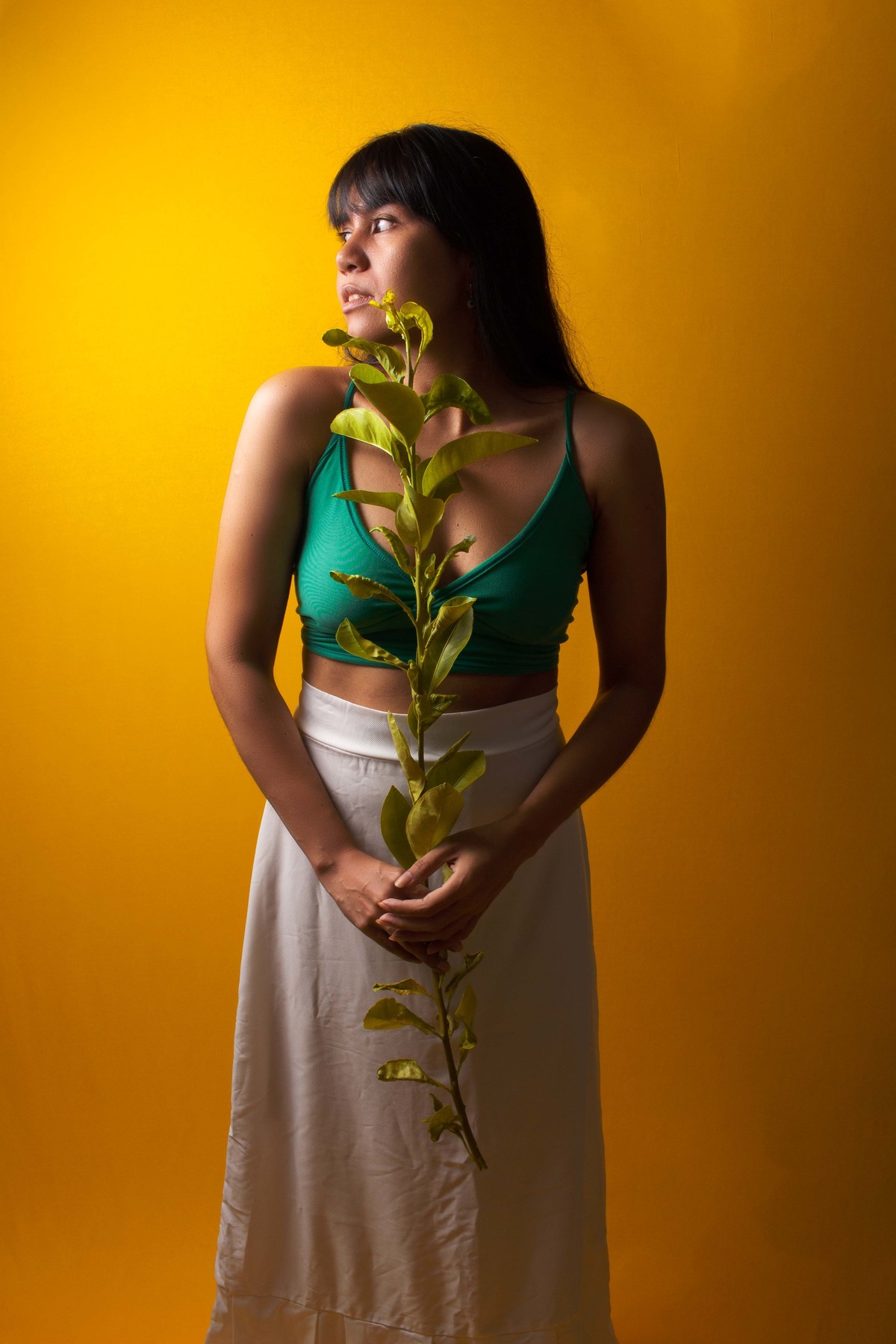 Ensaio feminino em estúdio com Ana Guimarães - Estúdio Composição 