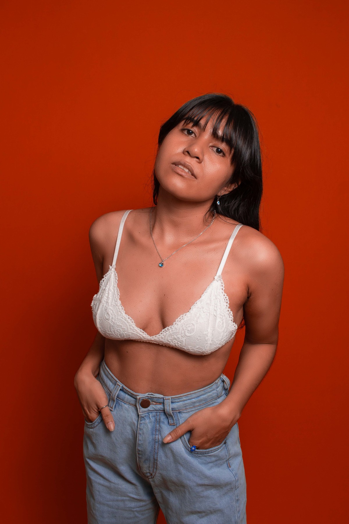 Ensaio feminino em estúdio com Ana Guimarães - Estúdio Composição 