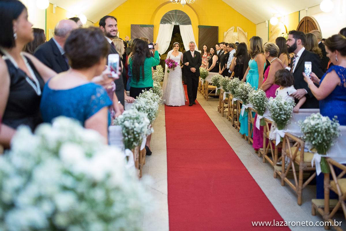 Entrada da Noiva no Hotel Villa Verde em Avaré