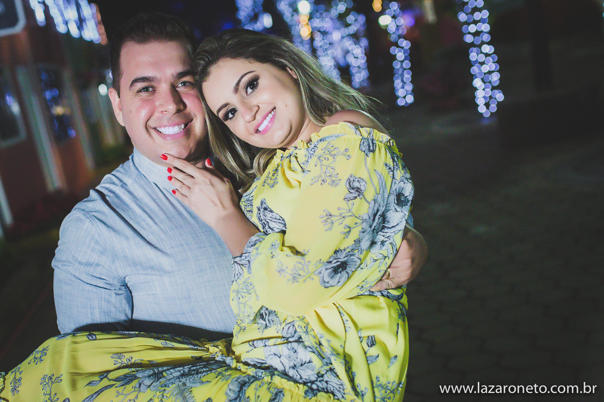 Anoitecer em Holambra durante ensaio fotográfico dos noivos