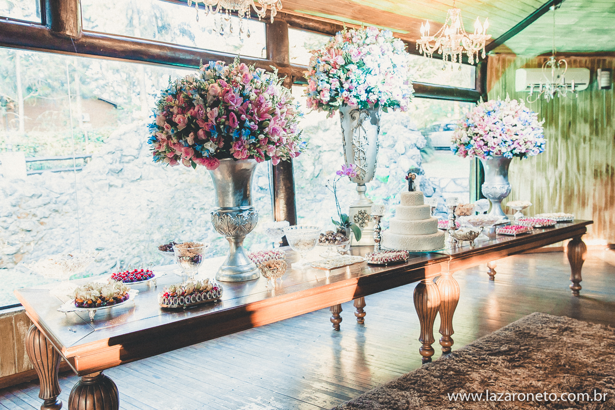 Mesa linda dos noivos em espaço andreolli em botucatu