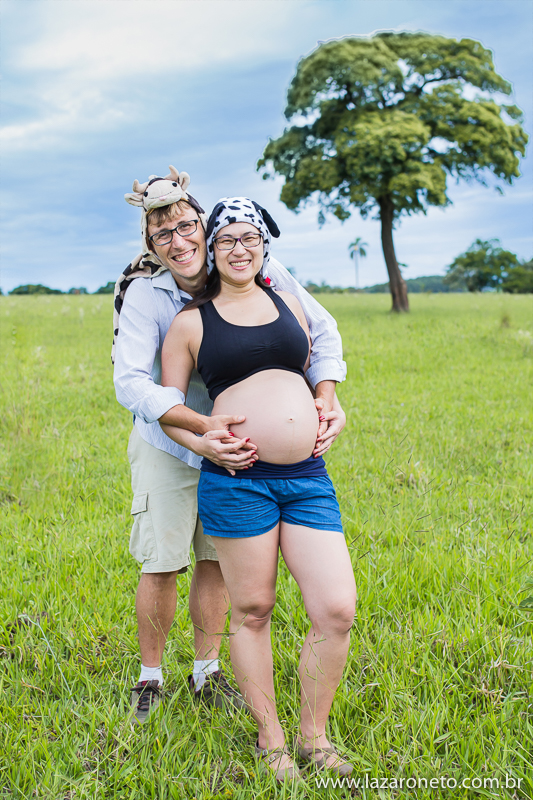 Ensaio gestante super divertido em Itatinga