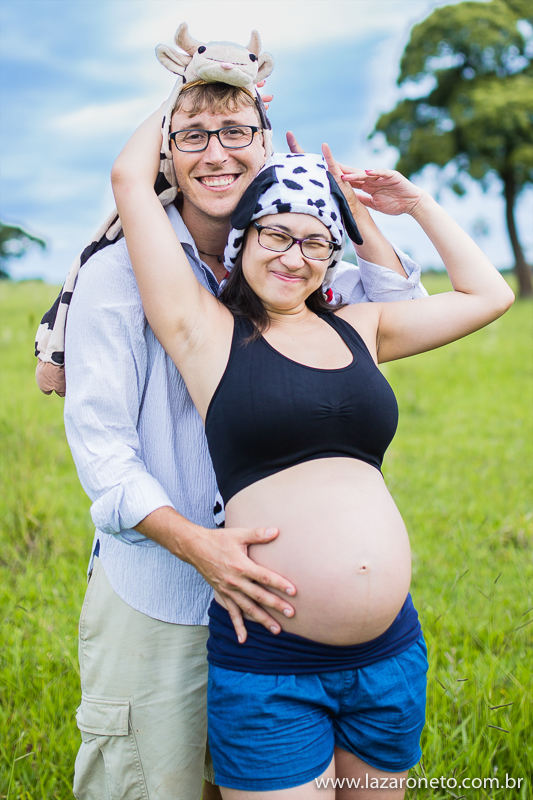 Ensaio gesante com fantasia em Avaré