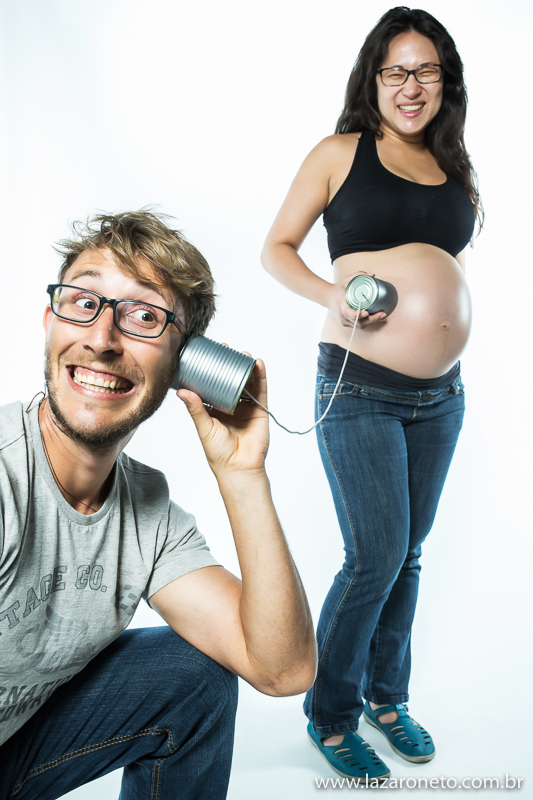 Ensaio gestante em estúdio em Botucatu
