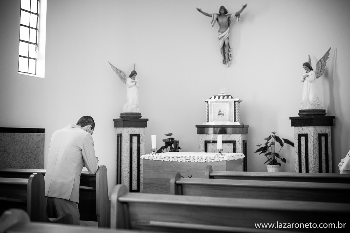 Noivo Ora antes do Casamento em Itatinga Botucatu, Avaré