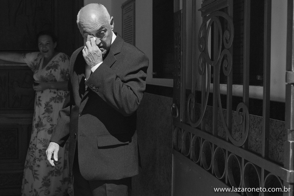 Pai da noiva se emociona em Casamento Botucatu, Avaré, Itatinga