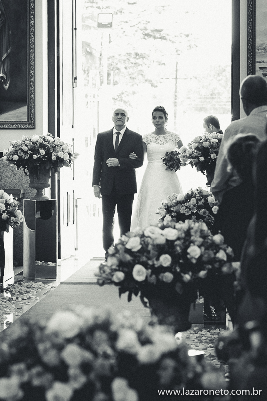 Foto entrada da noiva em Casamento Botucatu