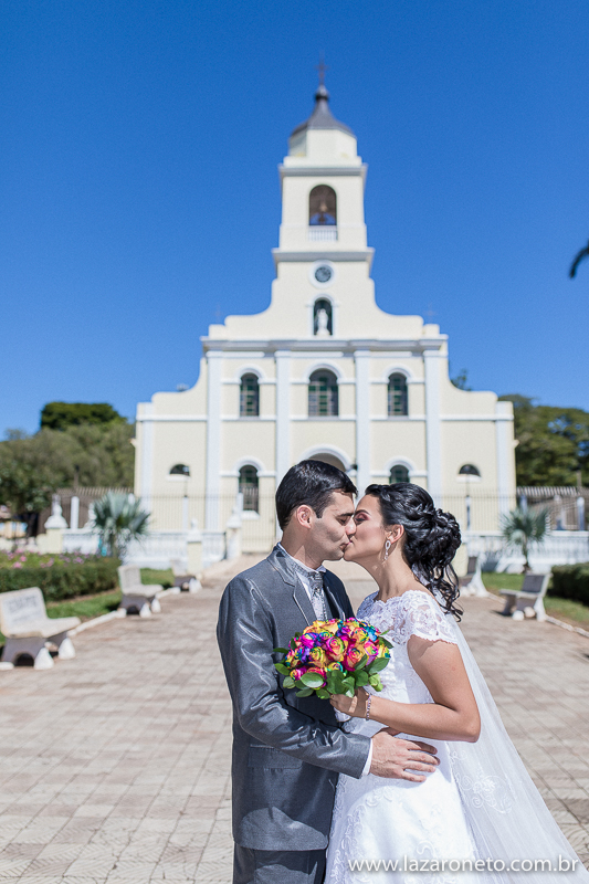 Ensaio de fotos dos noivos igreja Matriz Itatinga, Avaré Botucatu