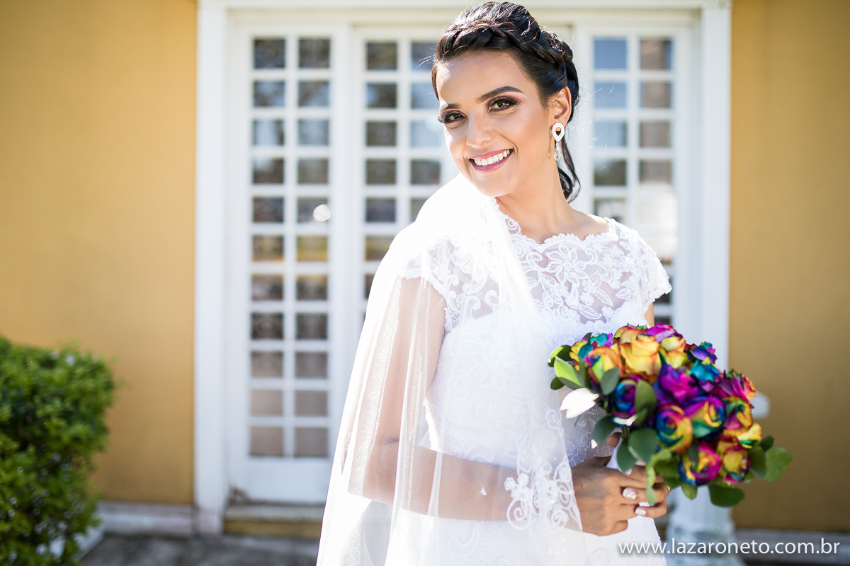 noiva linda com vestido lindo na região de avaré, Botucatu