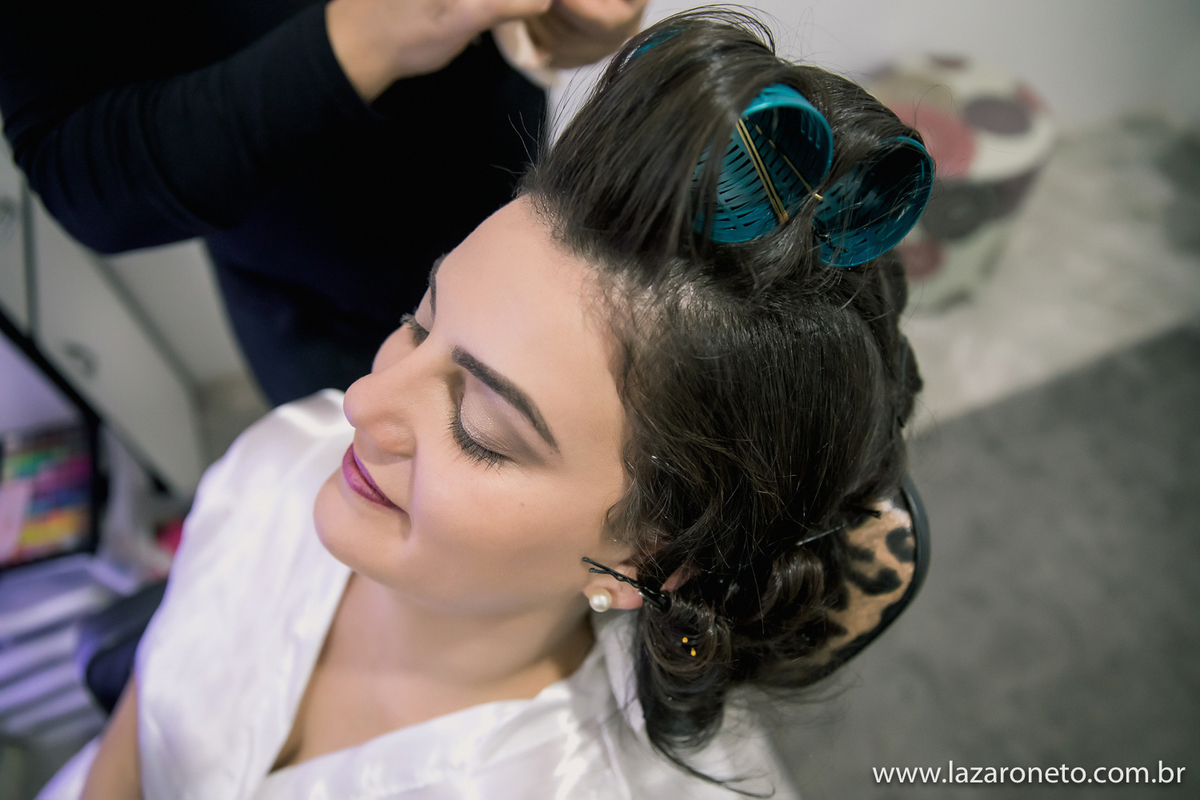 noiva em making off em botucatu