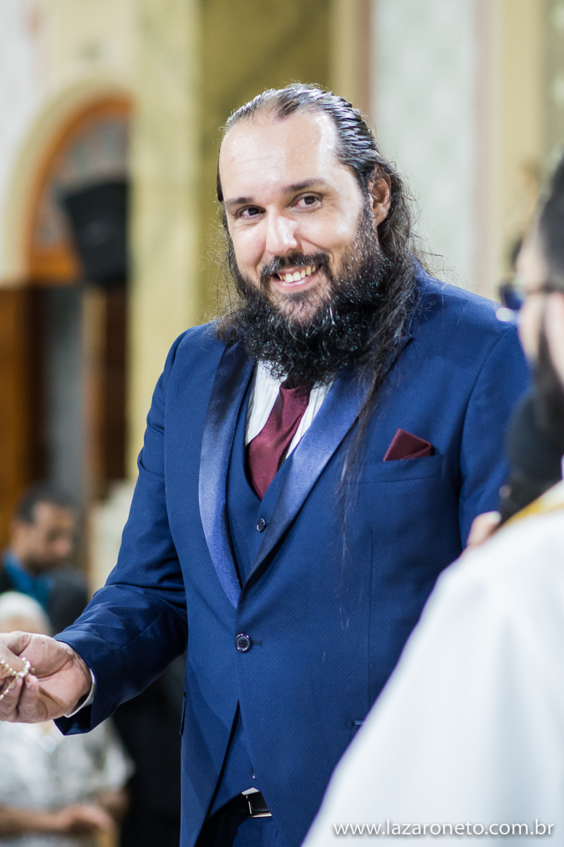 sorriso emocionado noivo Igreja São João Batista tatuapé