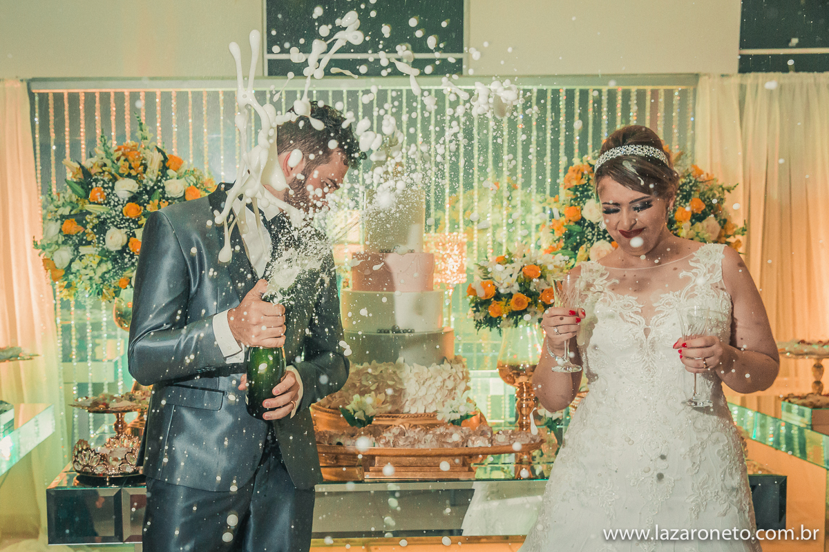 Brinde dos noivos em Botucatu