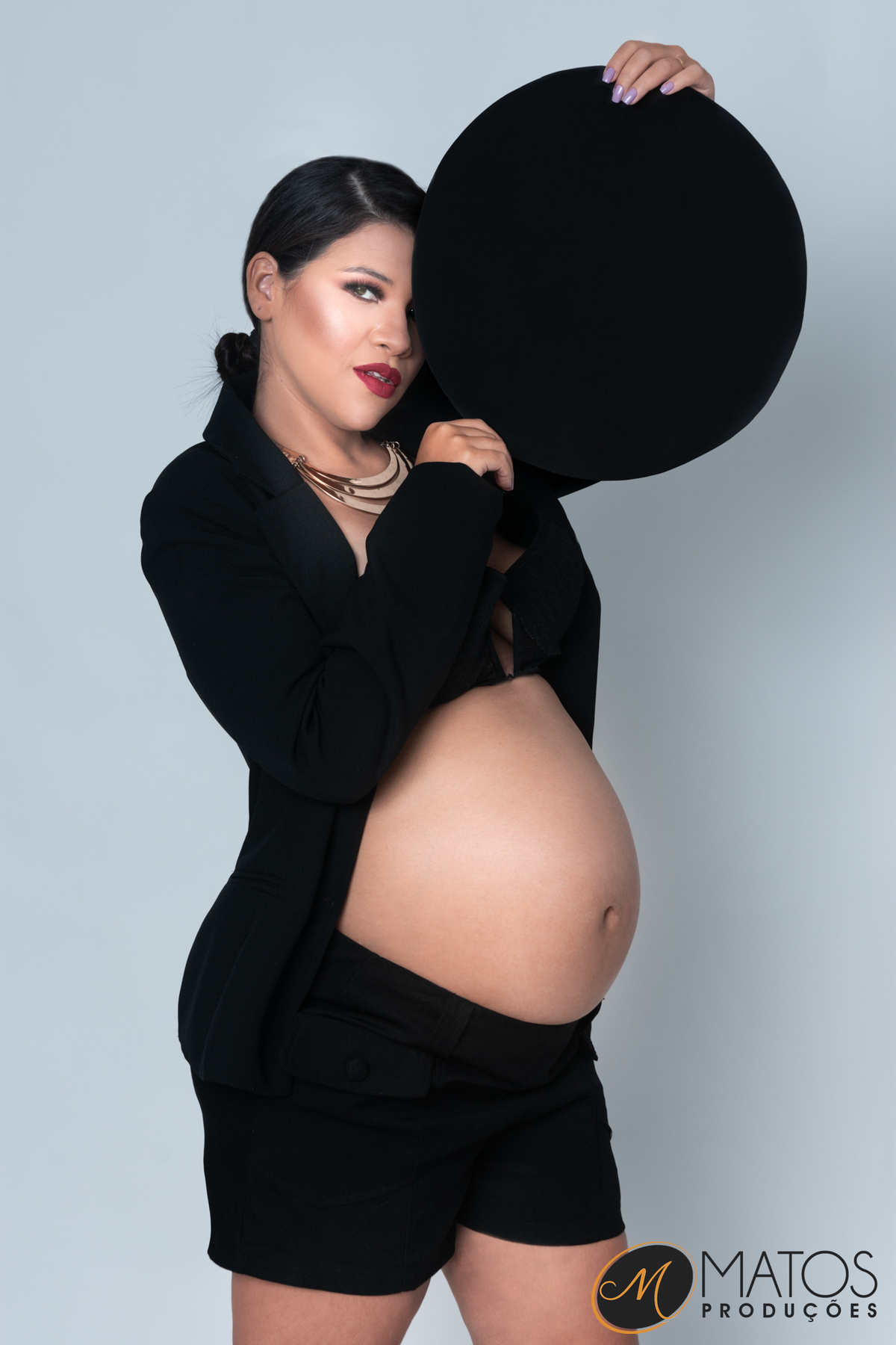 Ensaio Gestante Elegance - Santos - São Paulo - Baixada Santista - Moda