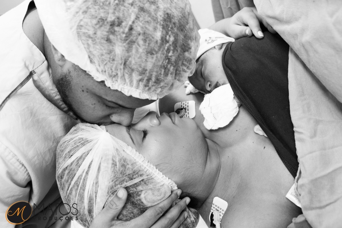 Fotografia Documental de Parto em Santos - Hospital Ana Costa