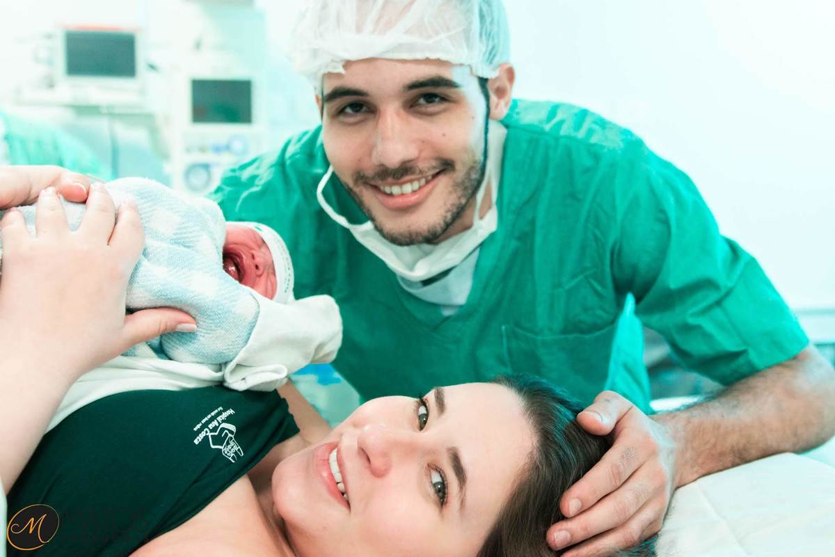 Fotografia Documental de Parto em Santos - Hospital Ana Costa